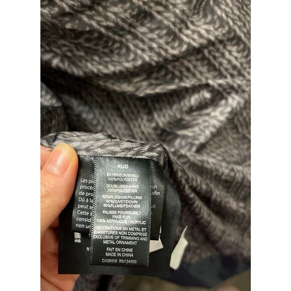 RUDSAK RUD Down Parka Jacket Faux Fur Hood Belted Sz XXL Ski City Winter Luxury - Picture 9 of 12